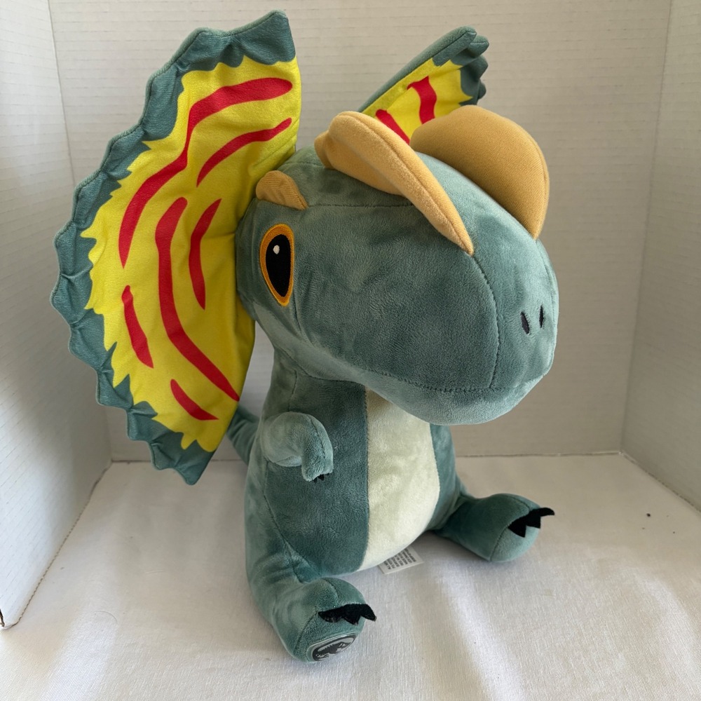 Universal Studios Jurassic World Dominion Dilophosaurus Green Plush 11 Inch
